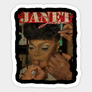 TEXTURE ART- JANET JACKSON 70S 5 Sticker